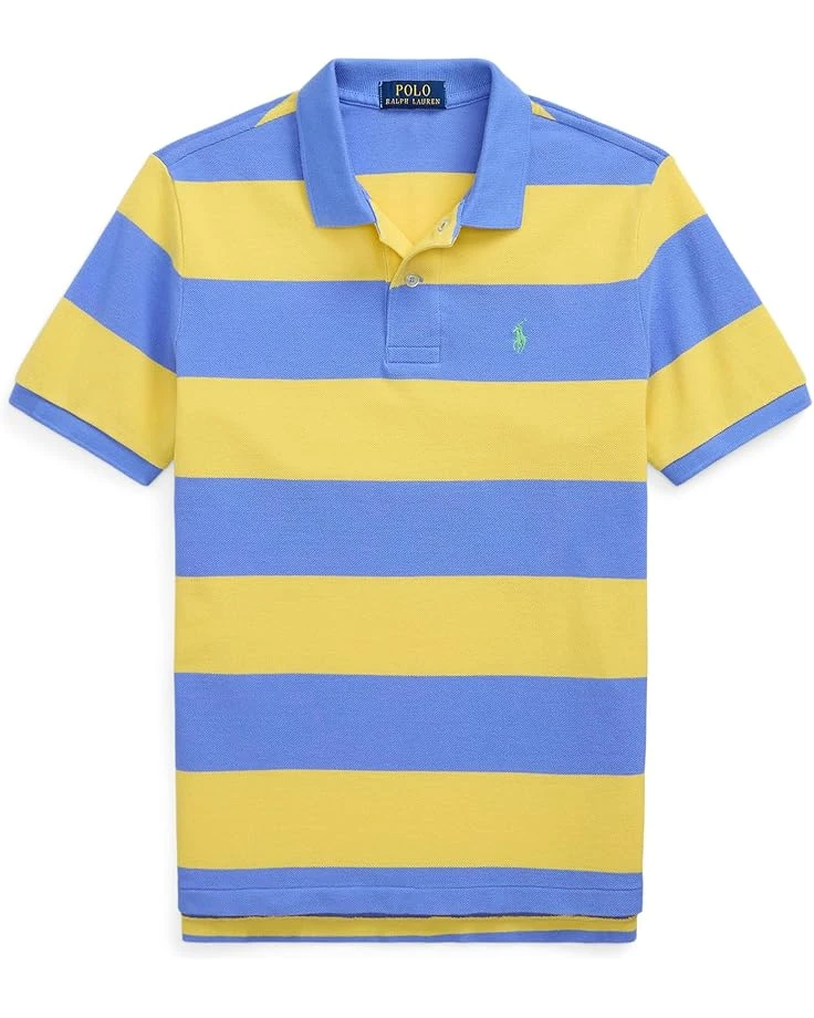 Polo Ralph Lauren Kids Striped Cotton Mesh Polo Shirt (Big Kid) | Shirts & Tops 4 Polo Ralph Lauren Kids Striped Cotton Mesh Polo Shirt (Big Kid) | Shirts & Tops - Image 2