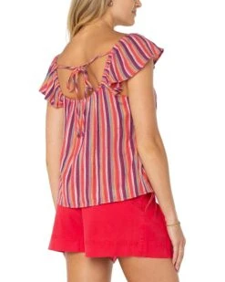 Liverpool Los Angeles Flutter Sleeve Woven Top With Ties | Shirts & Tops 7 Liverpool Los Angeles Flutter Sleeve Woven Top With Ties | Shirts & Tops -Daily Wear Shop 81tJ4HhYMYL. AC SR736920