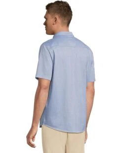 Johnston & Murphy Short Sleeve XC Flex Birdseye Geo Print Button Front Shirt | Shirts & Tops -Daily Wear Shop 81vzGwx94L. AC SR736920