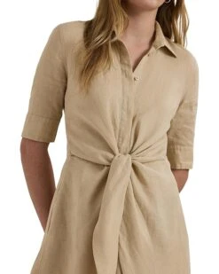 Lauren Ralph Lauren Tie-Front Linen Shirtdress | Dresses -Daily Wear Shop 81xLaxiz6aL. AC SR736920