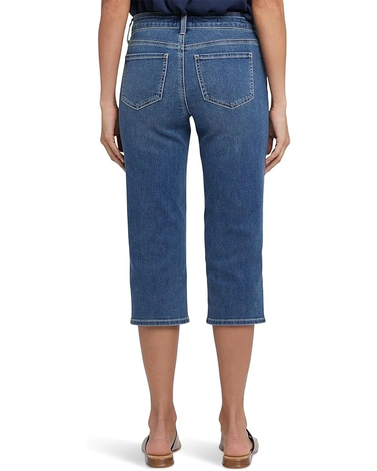 NYDJ Petite Marilyn Crop Side Button Placket Jeans in Valencia Surf 4 NYDJ Petite Marilyn Crop Side Button Placket Jeans in Valencia Surf - Image 2