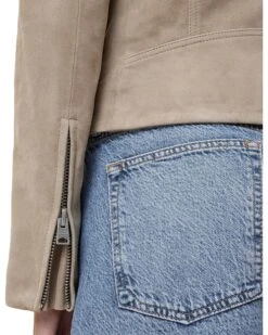 AllSaints Suede Dalby Biker | Coats & Outerwear -Daily Wear Shop 910rKrofd5L. AC SR736920