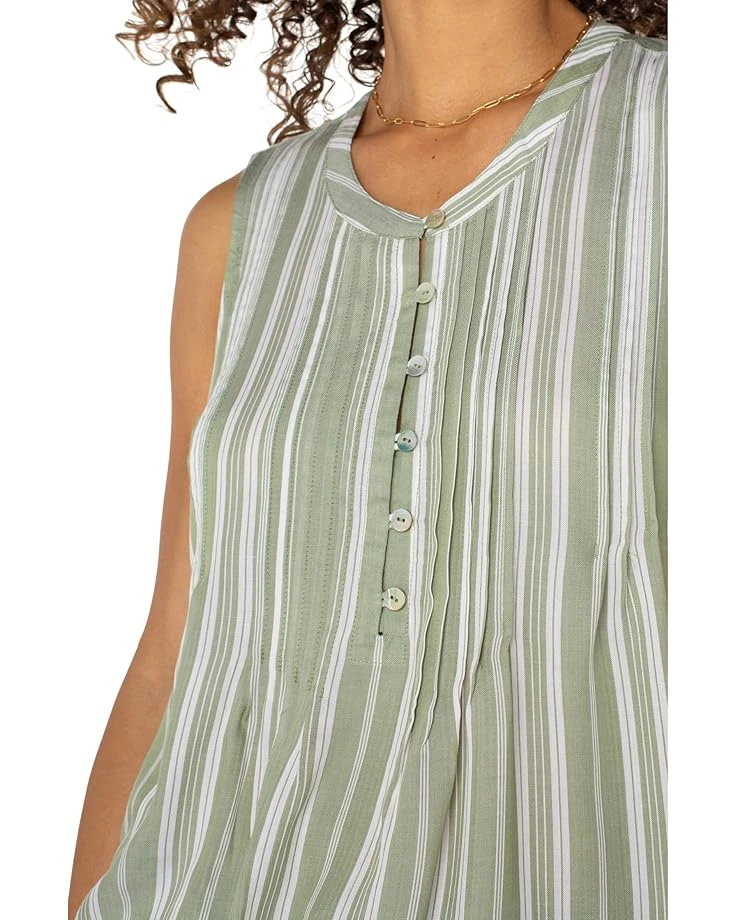 Liverpool Los Angeles Sleeveless Popover Button Front Woven | Shirts & Tops 5 Liverpool Los Angeles Sleeveless Popover Button Front Woven | Shirts & Tops - Image 3