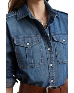 Lauren Ralph Lauren Relaxed Fit Denim Shirt | Shirts & Tops -Daily Wear Shop 91CQagomt1L. AC SR736920