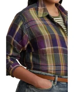 Lauren Ralph Lauren Plus Size Brawley Long Sleeve Button Front Shirt | Shirts & Tops 8 Lauren Ralph Lauren Plus Size Brawley Long Sleeve Button Front Shirt | Shirts & Tops -Daily Wear Shop 91MKymkKEjL. AC SR736920
