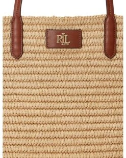 Lauren Ralph Lauren Leather-Trim Straw Large Brie Tote Bag | Handbags -Daily Wear Shop 91NX5cYCTwL. AC SR736920