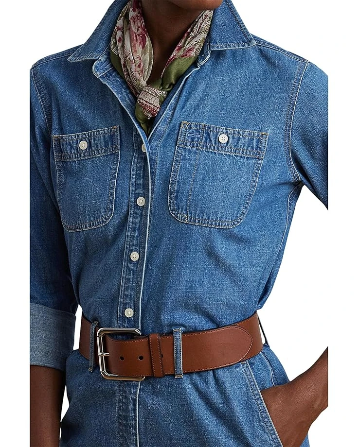 Lauren Ralph Lauren Denim Wide Leg Jumpsuit | Jumpsuits & Rompers 5 Lauren Ralph Lauren Denim Wide Leg Jumpsuit | Jumpsuits & Rompers - Image 3