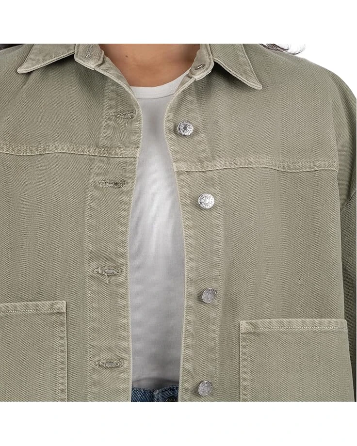 KUT from the Kloth ELLIE - DENIM JACKET WITH PATCH POCKETS | Coats & Outerwear 6 KUT from the Kloth ELLIE - DENIM JACKET WITH PATCH POCKETS | Coats & Outerwear - Image 4