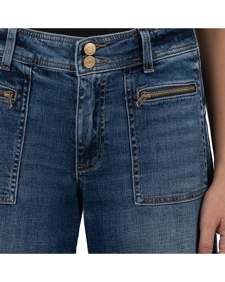 KUT from the Kloth MEG HIGH RISE-WIDER WAISTBAND WITH FRONT PATCH POCKETS | Jeans 6 KUT from the Kloth MEG HIGH RISE-WIDER WAISTBAND WITH FRONT PATCH POCKETS | Jeans - Image 4